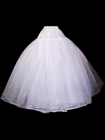 jupon de fiançailles blanc 2 couches en polyester