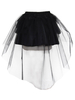 jupon de lolita gothique plissée en fibre polyester"idienne avec crinoline en tulle Déguisements Halloween