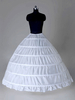 jupon de mariage blanc 1 couche en polyester