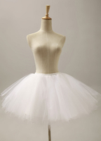 Jupon de mariage blanc 3 couches en polyester