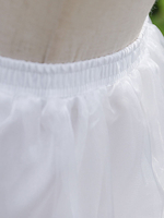 Jupon de mariage nuptiale beau jupon demi-glissement en tulle à deux niveaux