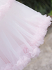 Jupon de mariage nuptiale beau jupon demi-glissement en tulle à deux niveaux rose