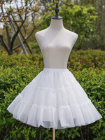 Jupon de mariage pour les mariées Fantastique à deux niveaux en tulle demi-slip blanc jupon court