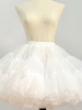 Jupon Lolita en jersey blanc à petits volants Lolita Petticoat Déguisements Halloween