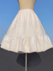 Jupons Lolita de style ROCOCO Jupe Lolita blanche à volants en polyester
