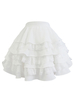 Jupons lolita en dentelle blanche jupe lolita superposée blanche Déguisements Halloween