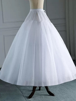 Jupons Lolita en polyester jupe Lolita blanche à plusieurs niveaux