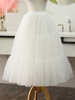 Jupons Lolita en polyester jupe Lolita blanche à plusieurs niveaux