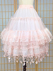 Jupons Lolita Mignonne À Paillettes Volants Femme Étoiles Roses