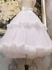 Jupons Sweet Lolita Jupe Lolita blanche à volants étagés en polyester