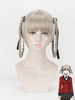 Kakegurui Cosplay Argent Momobami Kirari Perruque En Microfibre Côté Parting Perruques Cosplay Déguisements Halloween