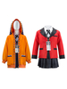 Kakegurui joueur compulsif yomoduki runa cosplay cosplay costume 4 pièces