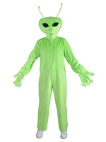 Kid Alien Kigurumi Vert - Peluche - Costume dDéguisements Halloween - Combinaison