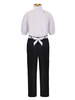 Kids Cosplay Jujutsu Kaisen Sorcery Combat Otsukotsu Yuta Blouse blanc Blouse Black Pantalons 2 pièces Ensemble Kid Cosplay Costume Outfits