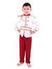 Kids Prince Costumes Blouse Blouse Blouse rouge Pantalons 2 pièces Ensemble de polyester Fibre Enfants Halloween Costumes Full Set
