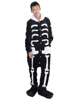 Kigurumi Carnaval Adulte pour femme en flanelle noir de Nouvel An hiver Combinaison Déguisements Halloween
