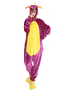 Kigurumi Carnaval Adulte pour femme en flanelle Pourpre de Nouvel An hiver Combinaison Déguisements Halloween