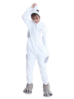 Kigurumi Carnaval Adulte pour homme en flanelle blanc de Nouvel An automne Chaussures Déguisements Halloween