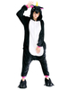 Kigurumi Carnaval Adulte pour homme en flanelle noir de Toussaint hiver Combinaison Déguisements Halloween