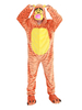 Kigurumi Carnaval Adulte pour homme en flanelle orange de Nouvel An automne Combinaison Déguisements Halloween