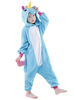 Kigurumi Carnaval Adulte unisexe en flanelle bleu ciel clair artistique original de Carnaval Combinaison Déguisements Halloween
