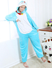 Kigurumi Carnaval Adulte unisexe en flanelle bleu original de Toussaint Combinaison Déguisements Halloween
