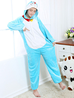 Kigurumi Carnaval Adulte unisexe en flanelle bleu original de Toussaint Combinaison Déguisements Halloween