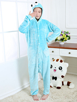 Kigurumi Carnaval Adulte unisexe en flanelle bleu original de Toussaint Combinaison Déguisements Halloween