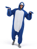 Kigurumi Carnaval Adulte unisexe en flanelle bleu royal de Toussaint hiver Déguisements Halloween