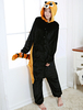 Kigurumi Carnaval Adulte unisexe en flanelle Brun original de Toussaint Combinaison Déguisements Halloween