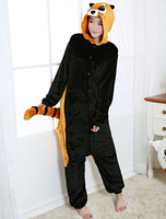 Kigurumi Carnaval Adulte unisexe en flanelle Brun original de Toussaint Combinaison Déguisements Halloween