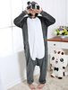 Kigurumi Carnaval Adulte unisexe en flanelle gris foncé original de Toussaint Combinaison Déguisements Halloween