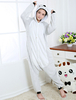 Kigurumi Carnaval Adulte unisexe en flanelle gris original de Toussaint Combinaison Déguisements Halloween