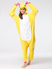 Kigurumi Carnaval Adulte unisexe en flanelle jaune de Carnaval automne Combinaison Déguisements Halloween