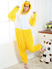 Kigurumi Carnaval Adulte unisexe en flanelle jaune original de Toussaint Combinaison Déguisements Halloween