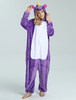 Kigurumi Carnaval Adulte unisexe en flanelle Pourpre de Carnaval hiver Combinaison Déguisements Halloween