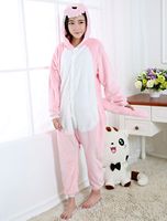 Kigurumi Carnaval Adulte unisexe en flanelle rose clair original de Toussaint Combinaison Déguisements Halloween