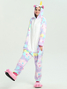 Kigurumi Carnaval Adulte unisexe en flanelle rose de Carnaval hiver Combinaison Déguisements Halloween