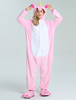 Kigurumi Carnaval Adulte unisexe en flanelle rose de Carnaval hiver Combinaison Déguisements Halloween