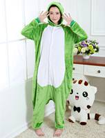 Kigurumi Carnaval Adulte unisexe en flanelle vert original de Toussaint Combinaison Déguisements Halloween