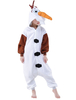 Kigurumi Carnaval Costume Carnavals l’enfance blanc bonhomme de neige flanelle animaux Onesie Sleepwear Déguisements Halloween