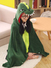 Kigurumi Carnaval dinosaure Costume Carnaval vert animaux douillettes flanelle Cape manteau adulte Onesie pyjamas Déguisements Halloween
