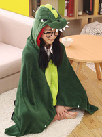 Kigurumi Carnaval dinosaure Costume Carnaval vert animaux douillettes flanelle Cape manteau adulte Onesie pyjamas Déguisements Halloween