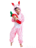 Kigurumi Carnaval Onesie Pyjama Easter Bunny Kid Velour Jumpsuit Déguisements Halloween