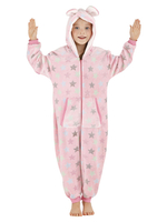 Kigurumi Carnaval Onesie Pyjamas Combinaison En Flanelle Pour Enfant Rose Déguisements Halloween