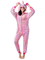 Kigurumi Carnaval Onesie Pyjamas Cosplay Licorne Adulte Flanelle Facile Toilette Combinaison Kigurumi Carnaval Costume Carnavals Déguisements Halloween