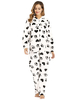 Kigurumi Carnaval Onesie Pyjamas Paw Print Swan Flearel Combinaison Kigurumi Carnaval Costumes Déguisements Halloween