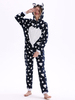 Kigurumi Carnaval Onesie Pyjamas Sweetheart Bunny combinaison de flanelle bleu profond Costume Carnavals Kigurumi Carnaval Déguisements Halloween