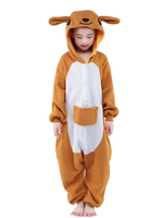 Kigurumi Carnaval pour enfant jaune kangourou pyjama Déguisements Halloween