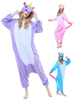 Kigurumi Carnaval Pyjama 2021 licorne Onesie adultes Licorne unisexe Flanelle animaux Costume Carnaval d